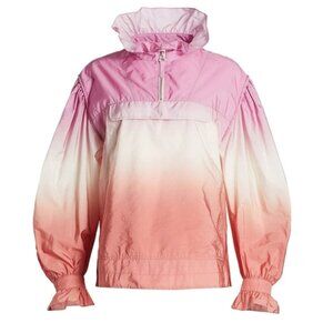 Sea NY Zanna Tie-dye Nylon Parka Top In Bubblegum Rose